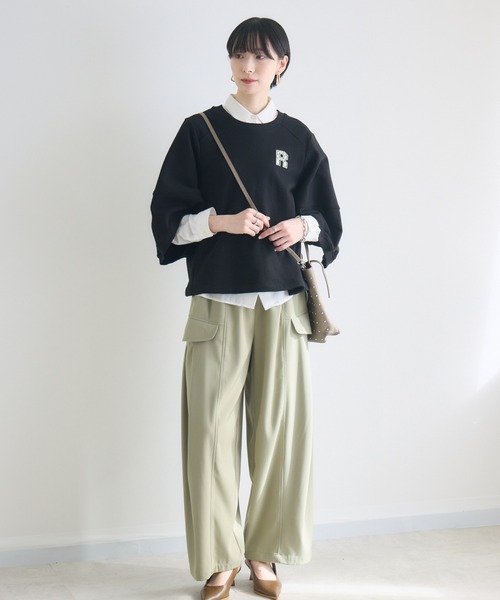 Paradise Picnic（パラダイスピクニック）の「SUGAR ROSE カーゴタックパンツ（カーゴパンツ・レディース・チャコールグレー/カーキ/ベージュ・FREE）」の12枚目の写真
