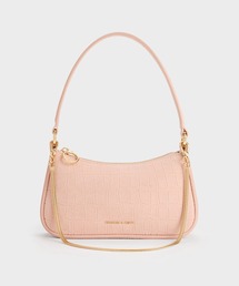 CHARLES & KEITH｜チャールズ＆キースのショルダーバッグ（ピンク/桃色