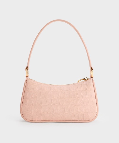 CHARLES & KEITH（チャールズ & キース）の「Elspeth エルズペス ショルダーバッグ（ショルダーバッグ・レディース・チョコ/ピンク・S）」の6枚目の写真
