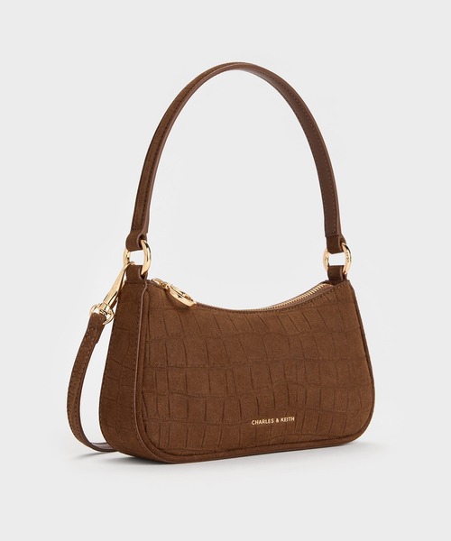 CHARLES & KEITH（チャールズ & キース）の「Elspeth エルズペス ショルダーバッグ（ショルダーバッグ・レディース・チョコ/ピンク・S）」の10枚目の写真