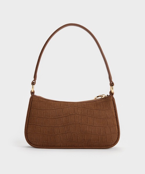CHARLES & KEITH（チャールズ & キース）の「Elspeth エルズペス ショルダーバッグ（ショルダーバッグ・レディース・チョコ/ピンク・S）」の11枚目の写真