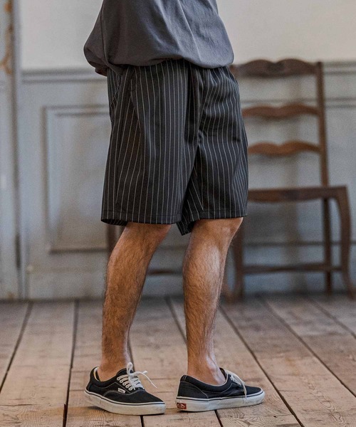 mp14669-Classic Pinstripe Short Pants ショートパンツ(S60426cmb