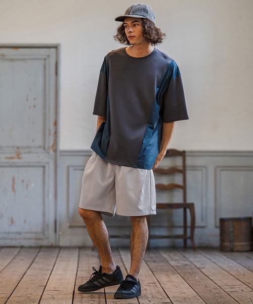 CAMBIO(カンビオ)の「mp14669-Classic Pinstripe Short Pants ショートパンツ(S60426cmb)(その他パンツ・メンズ・ダークカーキ/ライトグレー/ブラック/グレイッシュベージュ・S/M/L)」の15枚目の写真