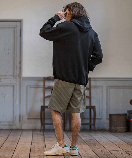 CAMBIO(カンビオ)の「mp14669-Classic Pinstripe Short Pants ショートパンツ(S60426cmb)(その他パンツ・メンズ・ダークカーキ/ライトグレー/ブラック/グレイッシュベージュ・S/M/L)」の22枚目の写真