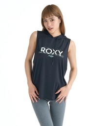 ROXY ウィメンズ FITNESS MOVE ON その他トップス 【2026年春夏モデル】/ロキシーフード付きUVカット速乾ノースリーブ