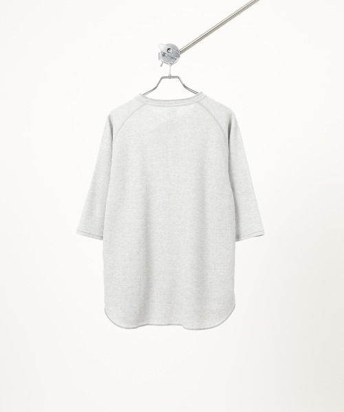 JEMORGAN(ジェーイーモーガン)の「JEMORGAN ワッフル7分袖ヘンリー(Tシャツ/カットソー・メンズ・ホワイト/ナチュラル/杢グレー/モカ/マスタード/ブラック/ネイビー・S/M/L/XL)」の22枚目の写真