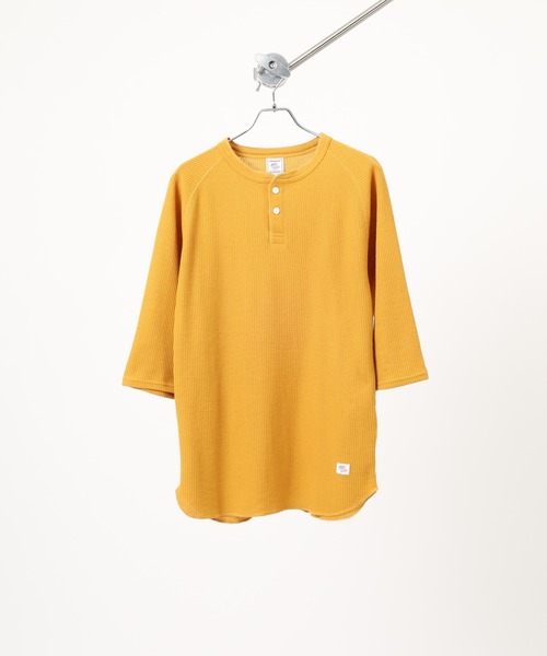 JEMORGAN(ジェーイーモーガン)の「JEMORGAN ワッフル7分袖ヘンリー(Tシャツ/カットソー・メンズ・ホワイト/ナチュラル/杢グレー/モカ/マスタード/ブラック/ネイビー・S/M/L/XL)」の13枚目の写真