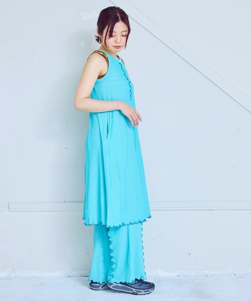 MARKEY'S(マーキーズ)の「メローフレアパンツ/おとな(その他パンツ・レディース・ミント/ブラック/イエロー/ピンク・160cm)」の7枚目の写真