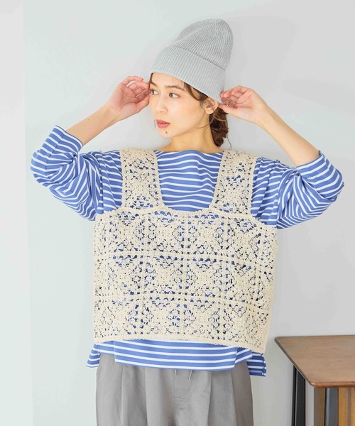 studio CLIP（スタディオクリップ）の「ペーパー混ワッチ（ニットキャップ/ビーニー・レディース・グレー/ブラック/イエロー/ベージュ・FREE）」の6枚目の写真