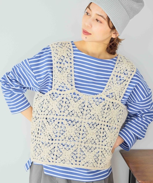 studio CLIP（スタディオクリップ）の「ペーパー混ワッチ（ニットキャップ/ビーニー・レディース・グレー/ブラック/イエロー/ベージュ・FREE）」の7枚目の写真