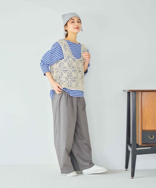 studio CLIP（スタディオクリップ）の「ペーパー混ワッチ（ニットキャップ/ビーニー・レディース・グレー/ブラック/イエロー/ベージュ・FREE）」の8枚目の写真