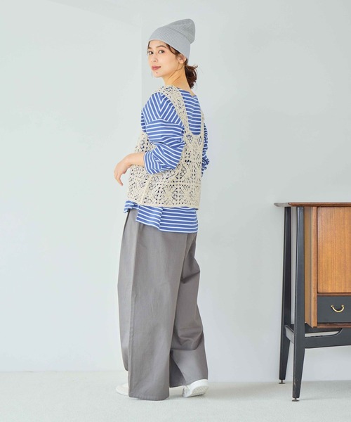 studio CLIP（スタディオクリップ）の「ペーパー混ワッチ（ニットキャップ/ビーニー・レディース・グレー/ブラック/イエロー/ベージュ・FREE）」の9枚目の写真