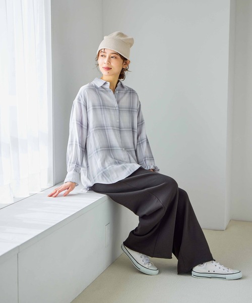 studio CLIP（スタディオクリップ）の「ペーパー混ワッチ（ニットキャップ/ビーニー・レディース・グレー/ブラック/イエロー/ベージュ・FREE）」の12枚目の写真