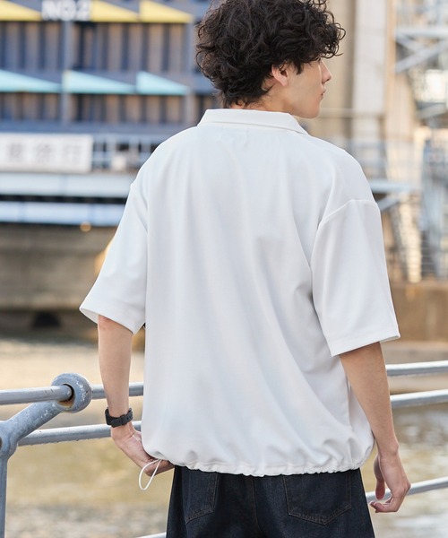 KANGOL/カンゴール 別注 ロゴ ワンポイント刺繍 ハーフジップ ドロー