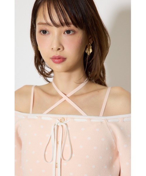 rienda(リエンダ)の「リボンカーデセットマーメイドニットワンピース 春服(ワンピース・レディース・ピンク/ブラック・FREE)」の21枚目の写真