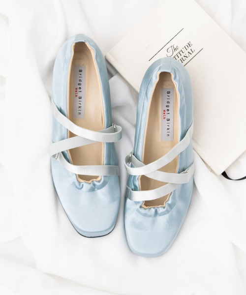 Bridget Birkin(ブリジットバーキン)の「【Bridget Birkin Walk】サテンギャザーウォーキングパンプス(565243)(パンプス・レディース・ブラック/ブルー/ゴールド・24/23.5/23/22.5/24.5)」の1枚目の写真