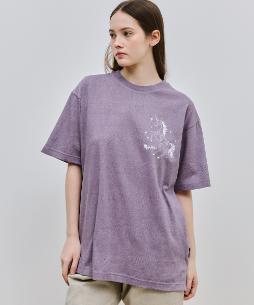 KRUXH（クルクス）の「ユニコーンピグメントTシャツチャコール（Tシャツ/カットソー・レディース・その他・1/2）」の9枚目の写真