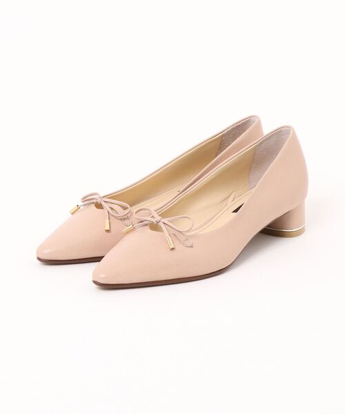 MACKINTOSH LONDON(マッキントッシュ ロンドン)の「ポインテッドトゥリボンモチーフパンプス(パンプス・レディース・ベージュ/ブラック/シルバー・22.5cm/23.0cm/23.5cm/24.0cm/24.5cm)」の1枚目の写真