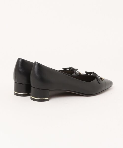 MACKINTOSH LONDON(マッキントッシュ ロンドン)の「ポインテッドトゥリボンモチーフパンプス(パンプス・レディース・ベージュ/ブラック/シルバー・22.5cm/23.0cm/23.5cm/24.0cm/24.5cm)」の4枚目の写真