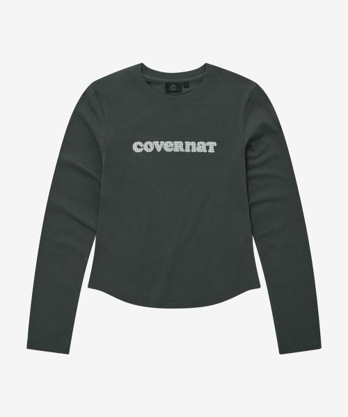COVERNAT(カバーナット)の「WOMEN COOPER LOGO LONG-SLEEVE(Tシャツ/カットソー・レディース・チャコールグレー/ヘザーグレー/ホワイト・SMALL/MEDIUM)」の3枚目の写真