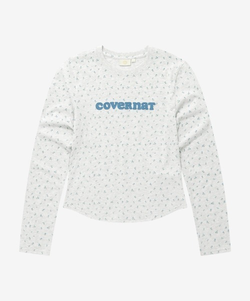 COVERNAT(カバーナット)の「WOMEN COOPER LOGO LONG-SLEEVE(Tシャツ/カットソー・レディース・チャコールグレー/ヘザーグレー/ホワイト・SMALL/MEDIUM)」の1枚目の写真