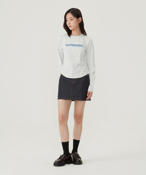 COVERNAT(カバーナット)の「WOMEN COOPER LOGO LONG-SLEEVE(Tシャツ/カットソー・レディース・チャコールグレー/ヘザーグレー/ホワイト・SMALL/MEDIUM)」の5枚目の写真
