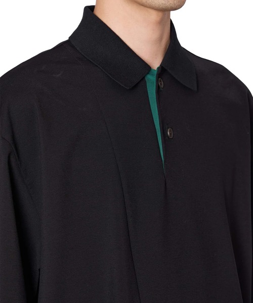 kolor(カラー)の「【kolor/カラー】26SCM-T04203 S/S Polo(ポロシャツ・メンズ・ブラウン/サックスブルー/ブラック・3/2/4)」の6枚目の写真