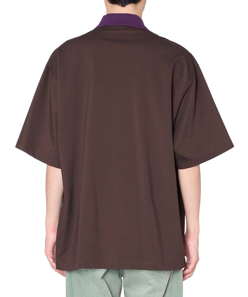 kolor(カラー)の「【kolor/カラー】26SCM-T04203 S/S Polo(ポロシャツ・メンズ・ブラウン/サックスブルー/ブラック・3/2/4)」の8枚目の写真
