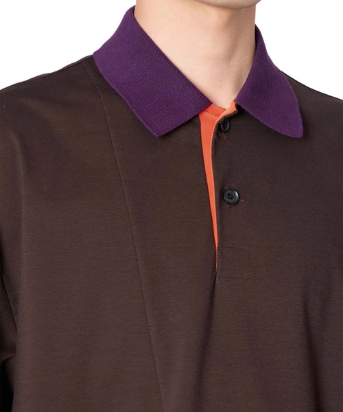 kolor(カラー)の「【kolor/カラー】26SCM-T04203 S/S Polo(ポロシャツ・メンズ・ブラウン/サックスブルー/ブラック・3/2/4)」の10枚目の写真