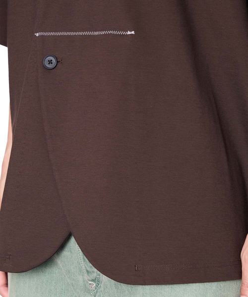 kolor(カラー)の「【kolor/カラー】26SCM-T04203 S/S Polo(ポロシャツ・メンズ・ブラウン/サックスブルー/ブラック・3/2/4)」の11枚目の写真