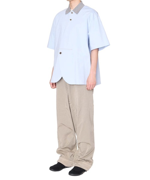 kolor(カラー)の「【kolor/カラー】26SCM-T04203 S/S Polo(ポロシャツ・メンズ・ブラウン/サックスブルー/ブラック・3/2/4)」の13枚目の写真