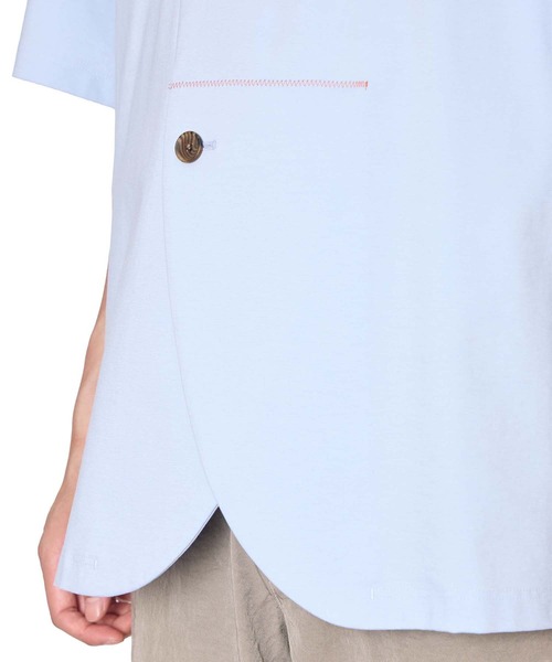 kolor(カラー)の「【kolor/カラー】26SCM-T04203 S/S Polo(ポロシャツ・メンズ・ブラウン/サックスブルー/ブラック・3/2/4)」の15枚目の写真