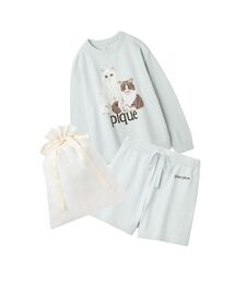 gelato pique(�W�F���[�g�s�P)�́y���b�s���O�ς݁z�G�A���[���R�L���b�g�W���K�[�h�v���I�[�o�[���V���[�g�p���cSET(���[���E�F�A/�p�W���})