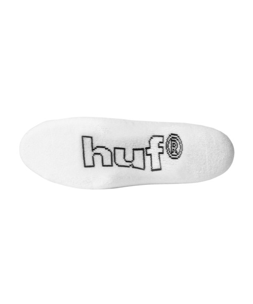 HUF（ハフ）の「CHERRY BOMB CREW SOCKS（ソックス/靴下・メンズ・ホワイト/ブラック・O/S）」の3枚目の写真
