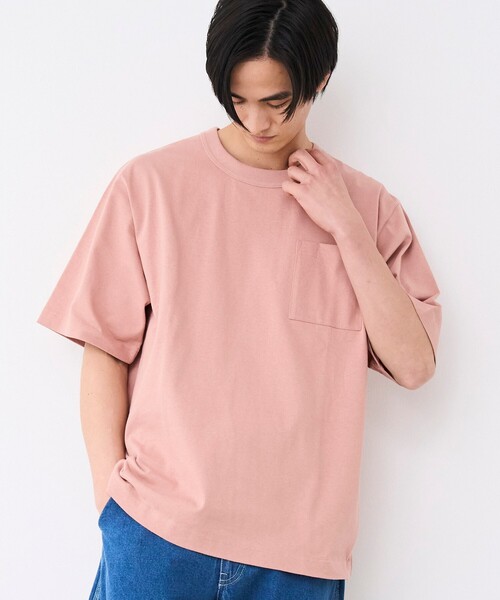 coen(コーエン)の「RepurヘビーコットンポケットTシャツ【抗菌性 / 消臭性 / インフルエンサー紹介アイテム】(Tシャツ/カットソー・メンズ・ブラック/ダークグリーン/ネイビー/ホワイト/ピンク・S/M/L/XL)」の5枚目の写真