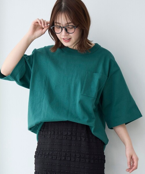 coen(コーエン)の「RepurヘビーコットンポケットTシャツ【抗菌性 / 消臭性 / インフルエンサー紹介アイテム】(Tシャツ/カットソー・メンズ・ブラック/ダークグリーン/ネイビー/ホワイト/ピンク・S/M/L/XL)」の3枚目の写真