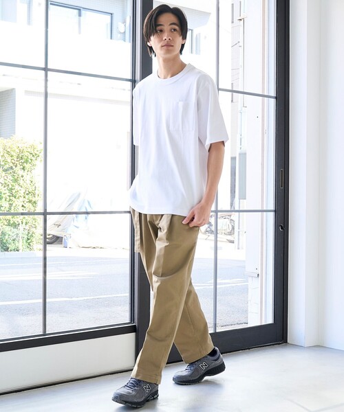 coen(コーエン)の「RepurヘビーコットンポケットTシャツ【抗菌性 / 消臭性 / インフルエンサー紹介アイテム】(Tシャツ/カットソー・メンズ・ブラック/ダークグリーン/ネイビー/ホワイト/ピンク・S/M/L/XL)」の6枚目の写真