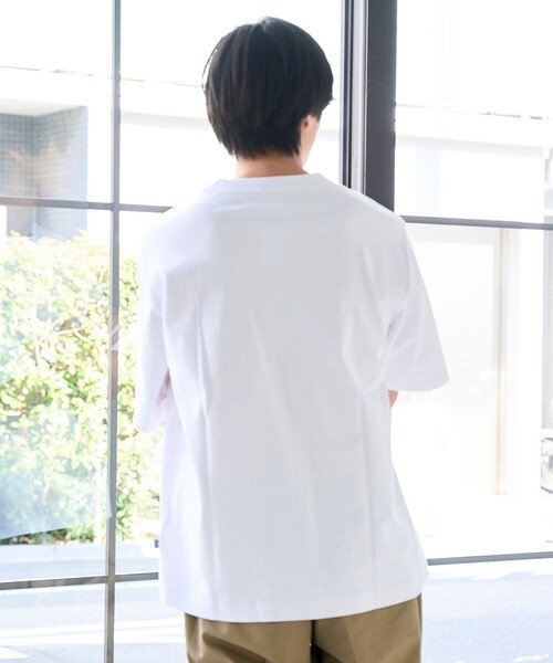 coen(コーエン)の「RepurヘビーコットンポケットTシャツ【抗菌性 / 消臭性 / インフルエンサー紹介アイテム】(Tシャツ/カットソー・メンズ・ブラック/ダークグリーン/ネイビー/ホワイト/ピンク・S/M/L/XL)」の9枚目の写真