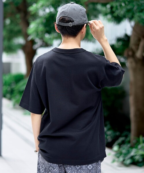 coen(コーエン)の「RepurヘビーコットンポケットTシャツ【抗菌性 / 消臭性 / インフルエンサー紹介アイテム】(Tシャツ/カットソー・メンズ・ブラック/ダークグリーン/ネイビー/ホワイト/ピンク・S/M/L/XL)」の16枚目の写真