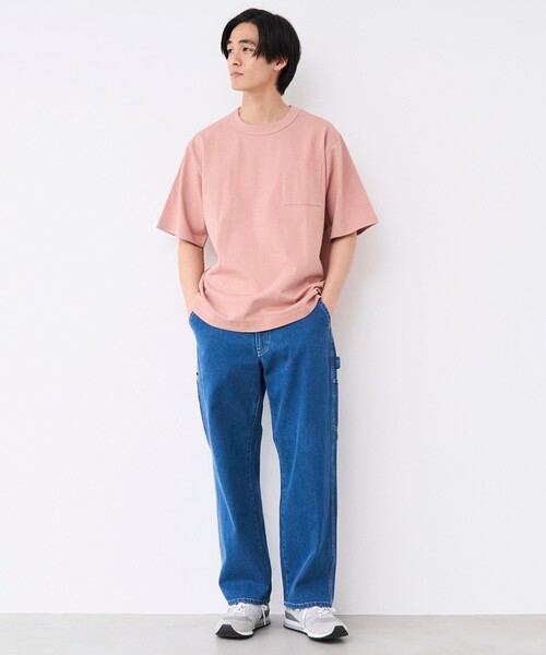 coen(コーエン)の「RepurヘビーコットンポケットTシャツ【抗菌性 / 消臭性 / インフルエンサー紹介アイテム】(Tシャツ/カットソー・メンズ・ブラック/ダークグリーン/ネイビー/ホワイト/ピンク・S/M/L/XL)」の17枚目の写真