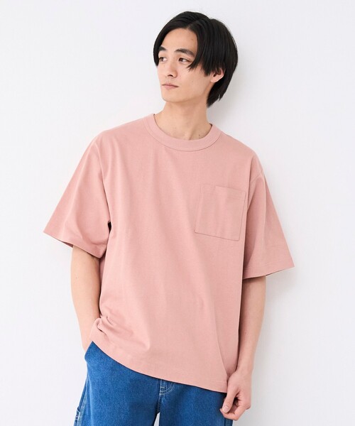 coen(コーエン)の「RepurヘビーコットンポケットTシャツ【抗菌性 / 消臭性 / インフルエンサー紹介アイテム】(Tシャツ/カットソー・メンズ・ブラック/ダークグリーン/ネイビー/ホワイト/ピンク・S/M/L/XL)」の19枚目の写真