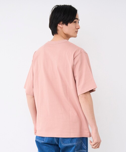 coen(コーエン)の「RepurヘビーコットンポケットTシャツ【抗菌性 / 消臭性 / インフルエンサー紹介アイテム】(Tシャツ/カットソー・メンズ・ブラック/ダークグリーン/ネイビー/ホワイト/ピンク・S/M/L/XL)」の21枚目の写真
