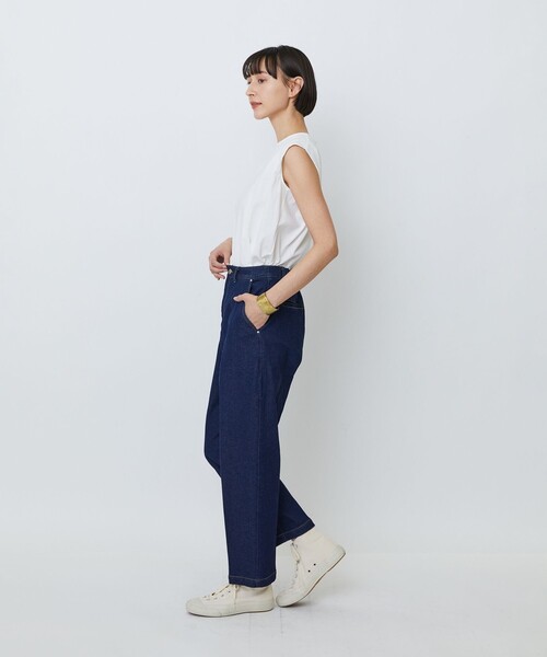 LOISIR(ロワズィール)の「ストレッチデニムスリムトラウザー(デニムパンツ・レディース・ライトインディゴブルー/インディゴブルー・36/38/40)」の7枚目の写真