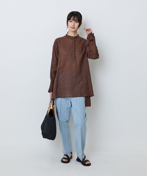 LOISIR(ロワズィール)の「ストレッチデニムスリムトラウザー(デニムパンツ・レディース・ライトインディゴブルー/インディゴブルー・36/38/40)」の12枚目の写真