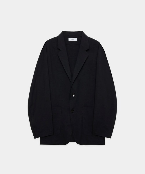 markaware（マーカウェア）の「STROLL AROUND JACKET（テーラードジャケット・メンズ・ブラック/ストライプ・2/1）」の2枚目の写真