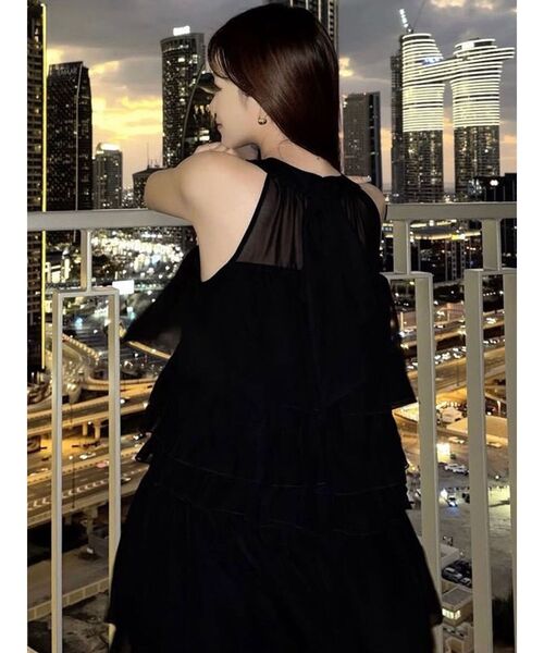 RESEXXY(リゼクシー)の「アメスリラッフルチュニック【セットアップ着用可能】(シャツ/ブラウス・レディース・ピンク/ブラック/アイボリー・FREE)」の9枚目の写真