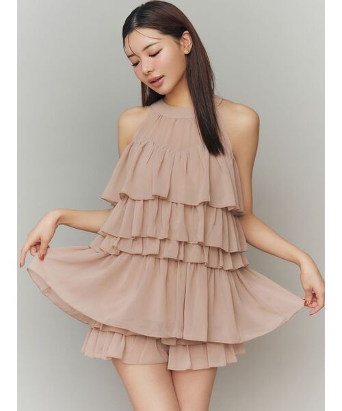 RESEXXY(リゼクシー)の「アメスリラッフルチュニック【セットアップ着用可能】(シャツ/ブラウス・レディース・ピンク/ブラック/アイボリー・FREE)」の11枚目の写真