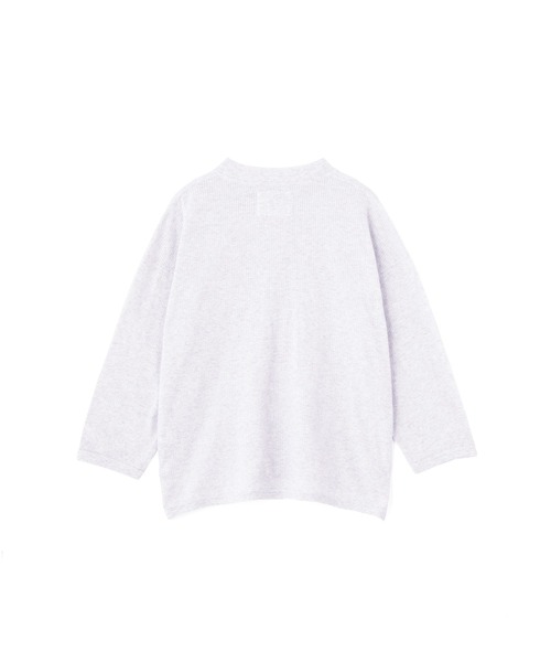 MHL.（エムエイチエル）の「COTTON JERSEY MESH（Tシャツ/カットソー・レディース・ライトグレー/ダークグレー・2）」の5枚目の写真