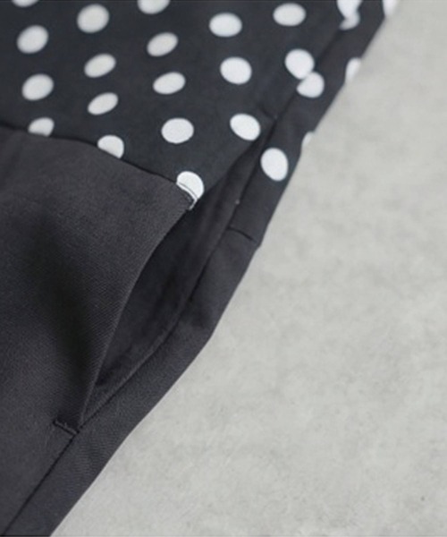 antiqua(アンティカ)の「七分袖 異素材切替 ロング ワンピース(ワンピース・レディース・ブラック・ONESIZE)」の9枚目の写真