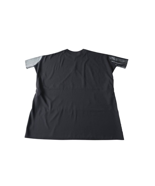 antiqua(アンティカ)の「七分袖 異素材切替 ロング ワンピース(ワンピース・レディース・ブラック・ONESIZE)」の7枚目の写真